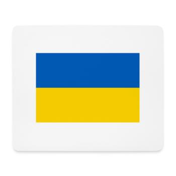 Drapeau de l’Ukraine - Tapis de souris (format paysage) - blanc - Devant