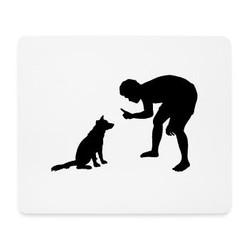 Dog Hund - Mouse Pad (horizontal) - white - Front