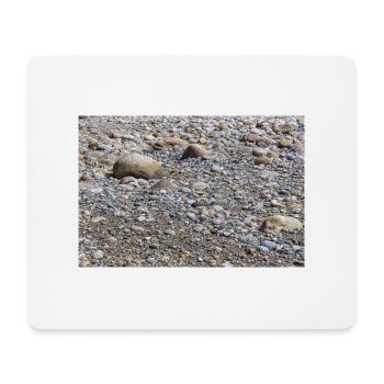 galets de plage - Tapis de souris (format paysage) - blanc - Devant