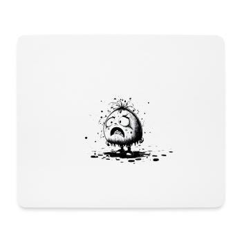 Cartoon Little Monster Ink Characters - Mouse Pad (horizontal) - white - Front