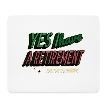 cycling statement gift idea fun swimming - Mousepad (Querformat) - Weiß - Vorne