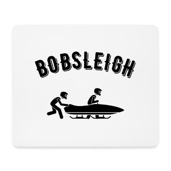 bobsleigh - Tapis de souris (format paysage) - blanc - Devant