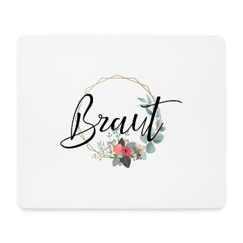 Braut Design Aufschrift für Hochzeit - Mousepad (Querformat) - Weiß - Vorne
