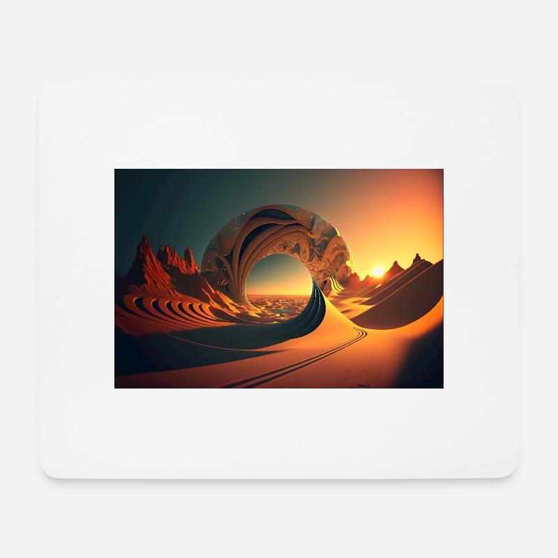 desert trip by daniel costa 3 - Mouse Pad (horizontal) - white