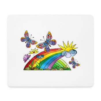 Butterflies - Mouse Pad (horizontal) - white - Front
