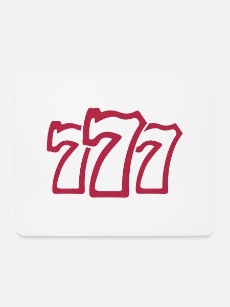777 - Mousepad (Querformat) - Weiß