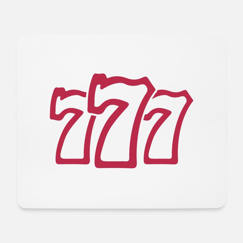 777 - Mousepad (Querformat) - Weiß