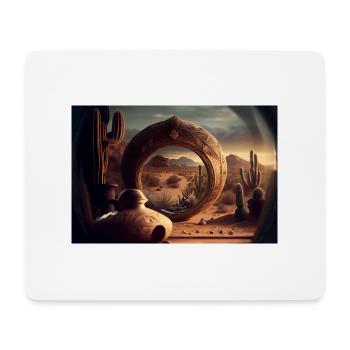 olho deserto by daniel costa - Mouse Pad (horizontal) - white - Front