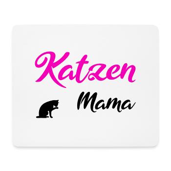 Katzen Mama black - Mousepad (Querformat) - Weiß - Vorne