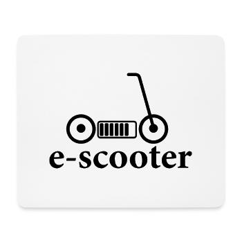 E-Scooter E-Roller Scooter - Mouse Pad (horizontal) - white - Front