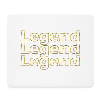Legend Legend Legend Geschenk - Mousepad (Querformat) - Weiß - Vorne