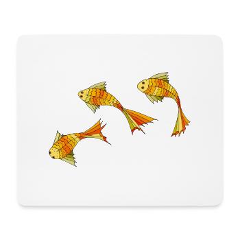 Fishes - Mouse Pad (horizontal) - white - Front