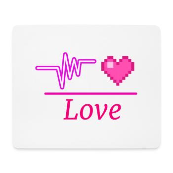 Love - Mouse Pad (horizontal) - white - Front