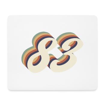 Jahrgang zum 83-jährigen Jubiläum - Mousepad (Querformat) - Weiß - Vorne
