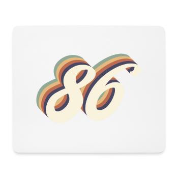 Jahrgang zum 86-jährigen Jubiläum - Mousepad (Querformat) - Weiß - Vorne