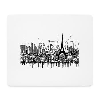 Paris - Tapis de souris (format paysage) - blanc - Devant
