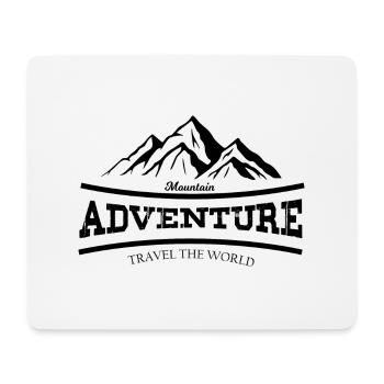 Adventure Travel Hiking Mountain - Mouse Pad (horizontal) - white - Front