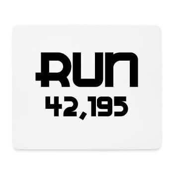 Marathon Triathlon Running joggen Biking Radfahren - Mousepad (Querformat) - Weiß - Vorne