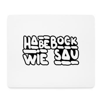 Bock - Mousepad (Querformat) - Weiß - Vorne
