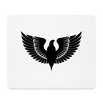 Vogel Flügel Vögel Silhouette Natur Vektor 11 - Mousepad (Querformat) - Weiß - Vorne