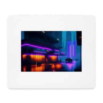 Image future de l’IA-Art - Tapis de souris (format paysage) - blanc - Devant