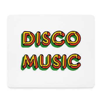 Disco-Musik - Mousepad (Querformat) - Weiß - Vorne