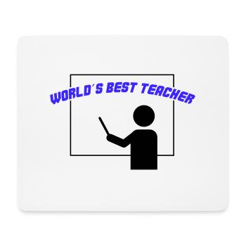 Meilleur professeur du monde - Tapis de souris (format paysage) - blanc - Devant