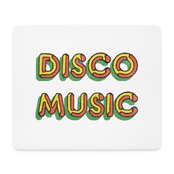 Musique disco Style Grunge - Tapis de souris (format paysage) - blanc - Devant