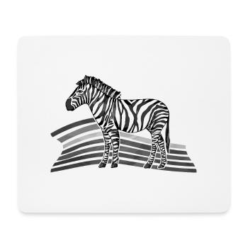 Zebra - Mousepad (Querformat) - Weiß - Vorne