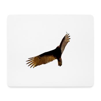 rapace dans le ciel en vol - Tapis de souris (format paysage) - blanc - Devant