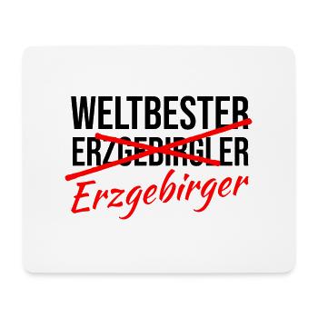 Nicht Erzgebirgler Erzgebirger - Mousepad (Querformat) - Weiß - Vorne