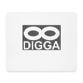 DIGGA - Mousepad (Querformat) - Weiß - Vorne