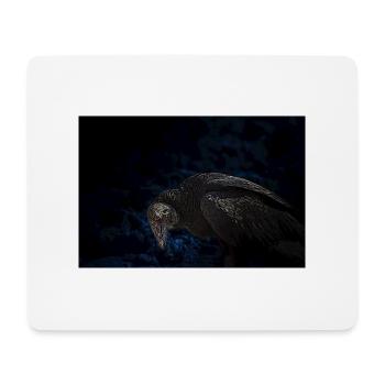 le terrible vautour à l'oeil rouge - Tapis de souris (format paysage) - blanc - Devant