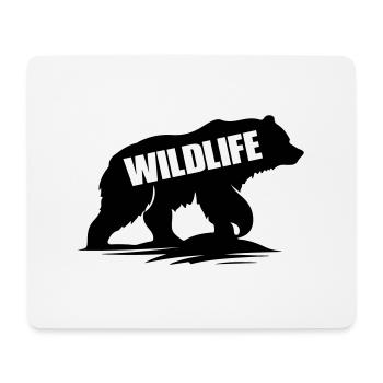 bär wildlife - Mousepad (Querformat) - Weiß - Vorne
