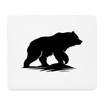 bär - Mousepad (Querformat) - Weiß - Vorne