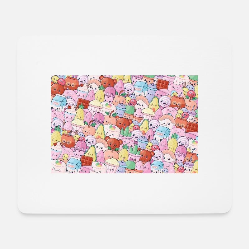 süßes Muster - Mousepad (Querformat) - Weiß