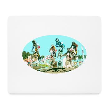 BMX - Mousepad (Querformat) - Weiß - Vorne