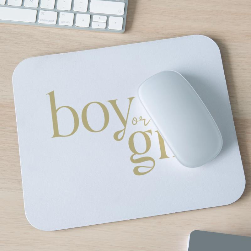 Junge oder Mädchen Mousepad (Querformat)