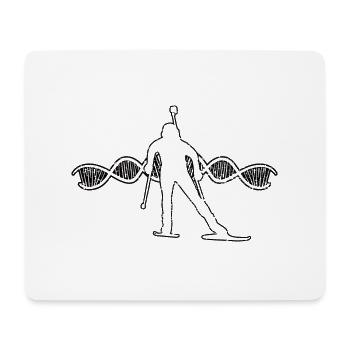 Biathlon Cadeau Skieur Biathlète Sports d’hiver - Tapis de souris (format paysage) - blanc - Devant
