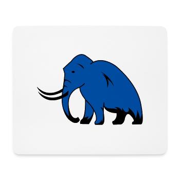 mammut - Mousepad (Querformat) - Weiß - Vorne