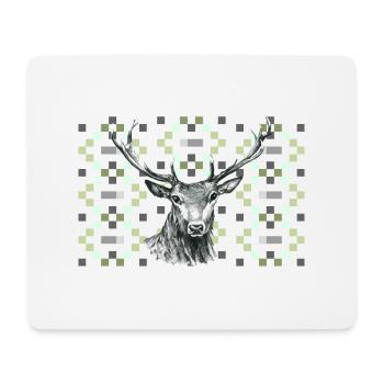 Deer - Mouse Pad (horizontal) - white - Front