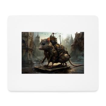 Ratte City 2 - Mousepad (Querformat) - Weiß - Vorne