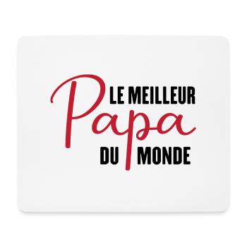 Le meilleur papa du monde - Tapis de souris (format paysage) - blanc - Devant