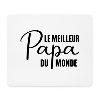Le meilleur papa du monde - Tapis de souris (format paysage) - blanc - Devant