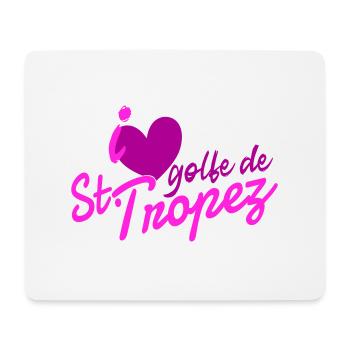 [ i ❤️ Golfe de St★Tropez ] - Tapis de souris (format paysage) - blanc - Devant