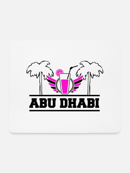 abu dhabi - Mousepad (Querformat) - Weiß