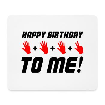 Joyeux anniversaire à moi 18 - Tapis de souris (format paysage) - blanc - Devant