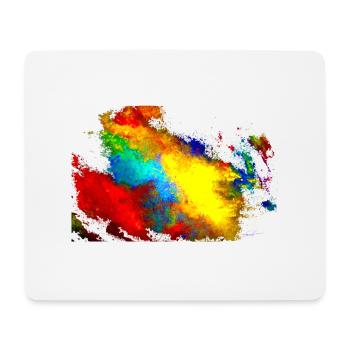 "MixedArt" Acrylic Paint by Marco Eckenbrecht - Mouse Pad (horizontal) - white - Front