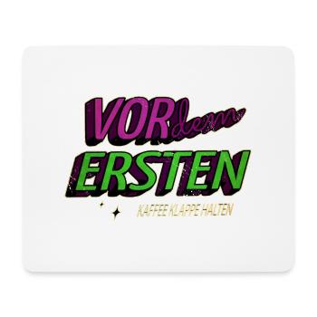 kaffeebecher geburtstagsgeschenk witzig humor - Mousepad (Querformat) - Weiß - Vorne