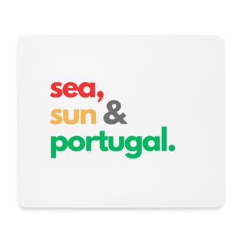 Meer, Sonne & Portugal. - Mousepad (Querformat) - Weiß - Vorne